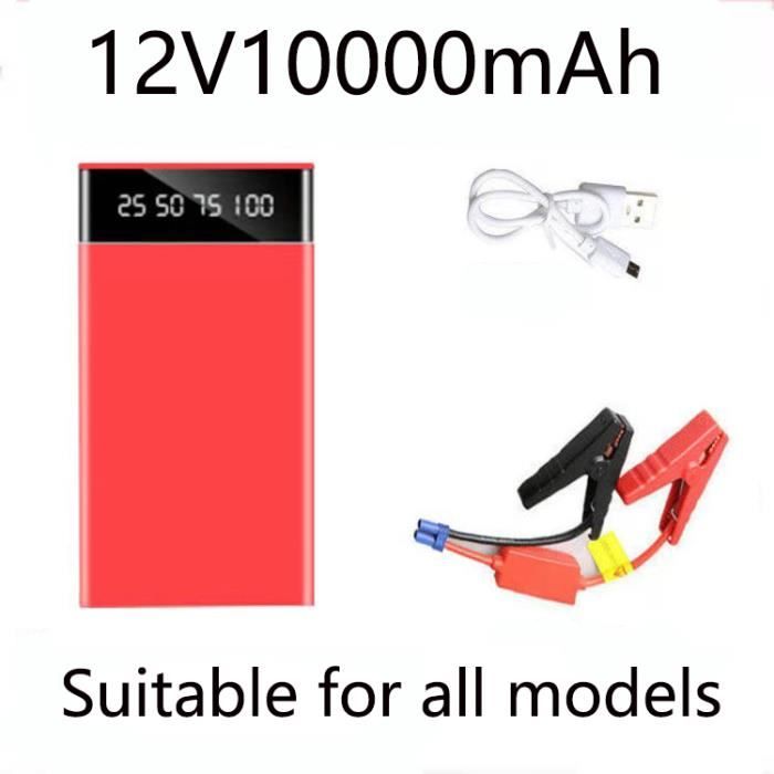 Démarreur Batterie Voiture 5000A 23800mAh - Booster Portable Tous Véhicules - LED
