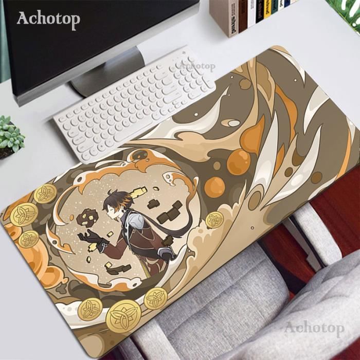 Tapis De Bureau / Tapis De Jeu Genshin Impact - Design Ganyu, Taille 60x35cm - Néoprène - Neuf