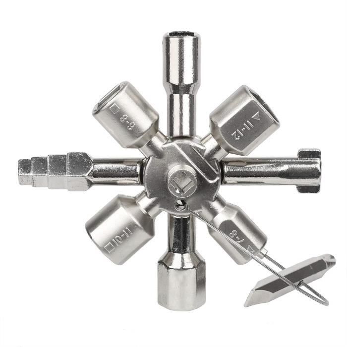 Hyber Cara Cle Utilitaire Multifonction Pour Boite De Compteur