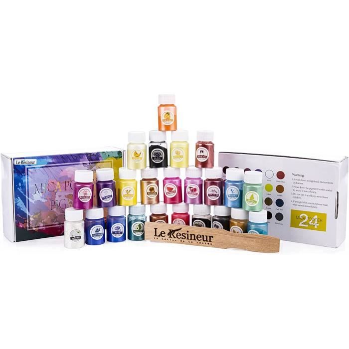 Smalltongue Mica Powder Pour Résine Époxy 72 Couleurs 0,35 Oz (10