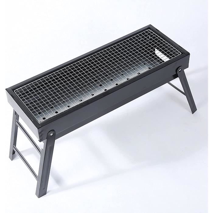 Barbecue à Charbon Portable Pliable En Inox, Pour Camping/randonnée