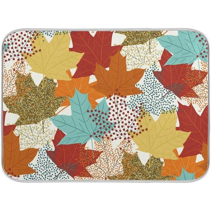 S&T INC. Tapis De Séchage Absorbant Réversible En Microfibre Pour Cuisine - 40,6 X 45,7 Cm Crème