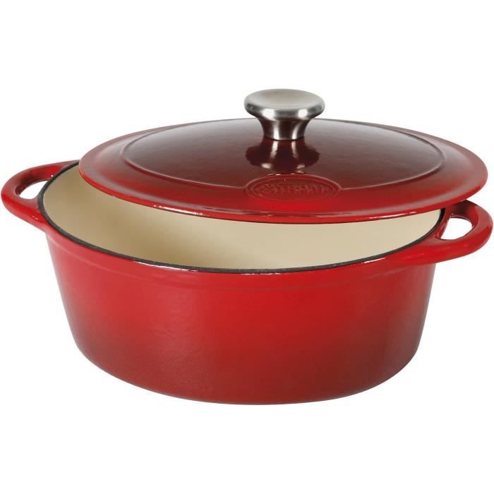 Cocotte en fonte tomate Staub 2,9 l rouge
