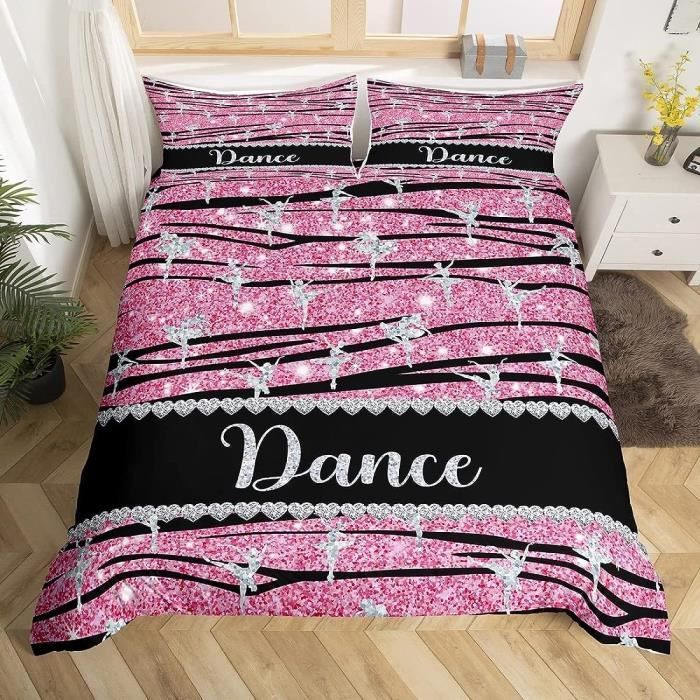 Housse De Couette 150X200 Danseuse, Thème De La Danse Parure De Lit 1