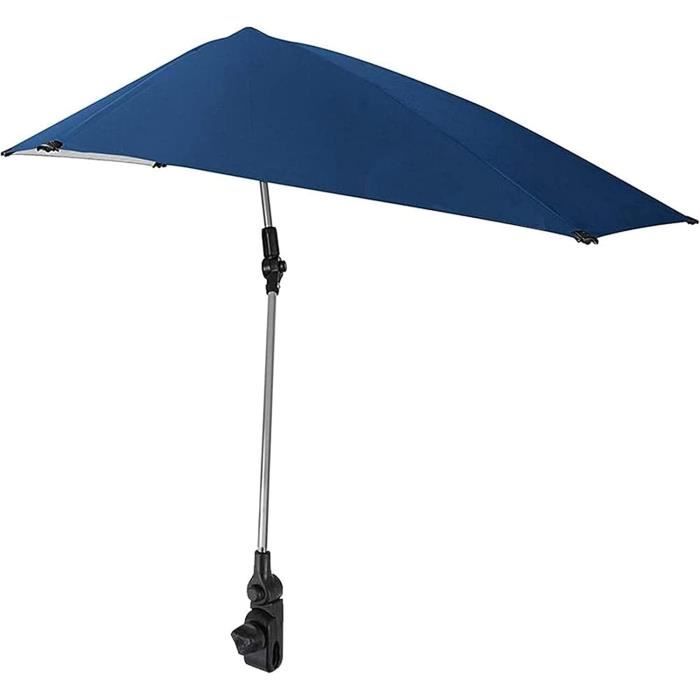 Parasol Poussette Universel 75 Cm - Protection UPF 50+ Réglable 360°, Clip Robuste, Idéal Bébé (Noir)