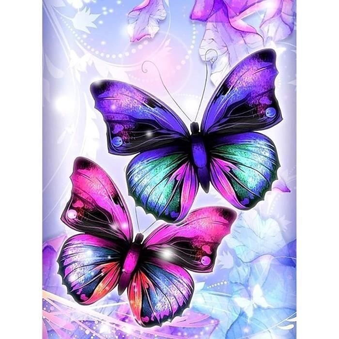 Carillon en Cristal Diamond Art Papillons 2 Pièces – Figured'Art