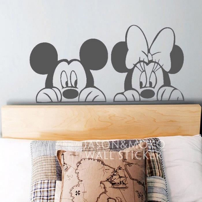 Bande Dessinee Mickey Minnie Decoratif Vinyle Enfants Enfants Chambre De Bebe Murale Stickers Muraux Maison Decoration Art 40 X 80 Achat Vente Stickers Cdiscount