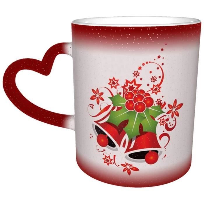Tasses en verre de Noël de 360 ​​ml verres de décalcomanie personnalisés  tasse à café de thé avec grossiste de poignée
