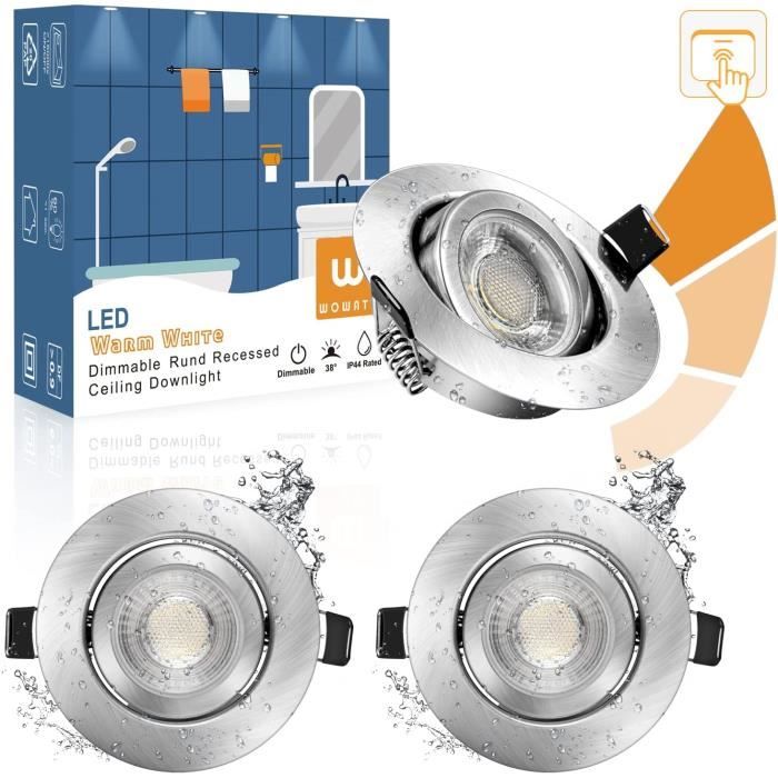 werkloosheid verslag doen van Onverschilligheid Mini spot LED encastrable rond 3 W AC-DC 12 V DC 24 V trou 50 mm diamètre  68 mm (Argent, 4500K)[371] - Cdiscount Maison