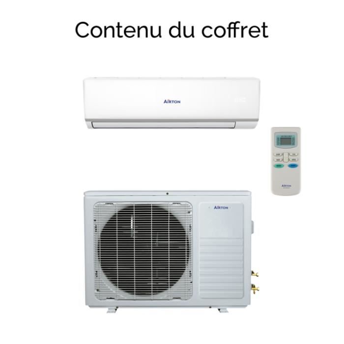 Peut On Poser Un Climatiseur Soi Meme Airton Climatiseur Reversible Pret A Poser 2500w 9000 Btu Pre Charge En Gaz Pac Air Air Mono Split Dc Inverter Vendu Sans Liaison Achat Vente Climatiseur Fixe Airton Climatiseur Reversible Cdiscount