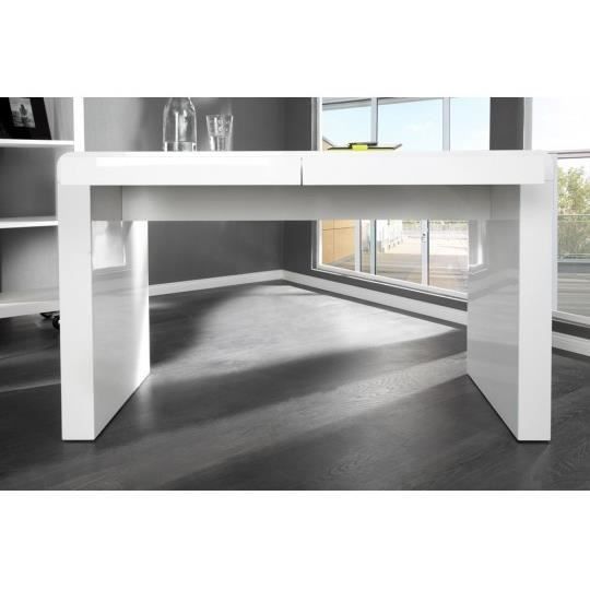 Bureau Design Blanc Laque Avec 2 Tiroirs Benny Achat Vente Sommier Soldes Sur Cdiscount Des Le 20 Janvier Cdiscount