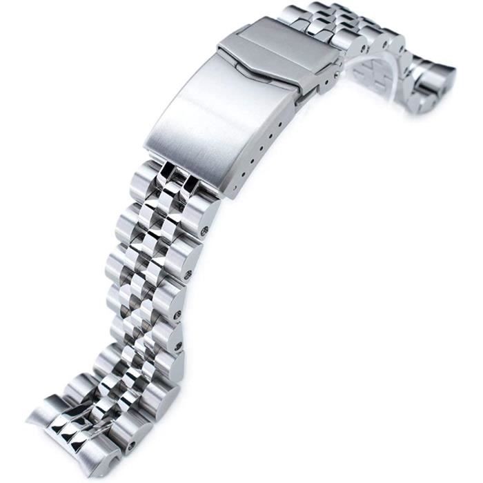 MiLTAT - Angus-J Louis - Bracelet de montre en acier inoxydable 316L 20 mm - Convient pour Seiko mm300 SBDX001 - Bicolore - F