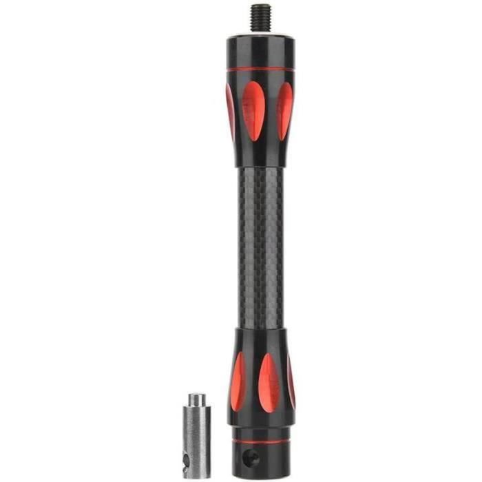 Barre d'équilibre de tir à l'arc 30,5 cm avec système de stabilisation en carbone, tige latérale, arc recourbé