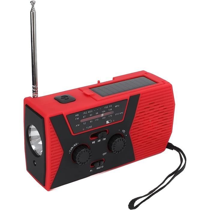 Solaire Dynamo Radio,Radio Solaire Avec Alarme SOS Pour Les Urgences Radioetanche Ipx3 Radioradio A Manivelle Amfmlampe Poche2000mah Batterievert 86868295