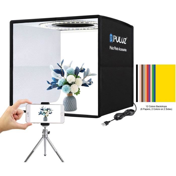 LUXCEO Boîte à Lumière de Studio Photo 16 Pouces/40 cm Photo Portable