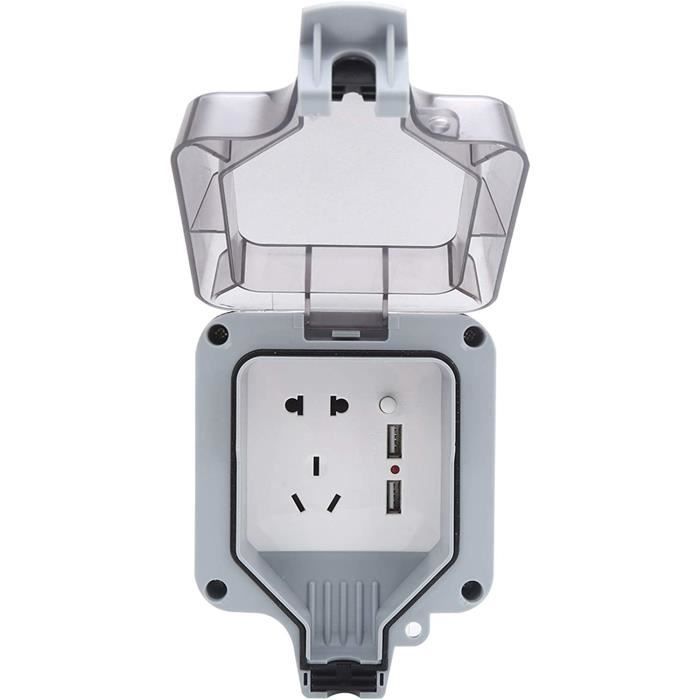 Boîtier Électrique De Prises, Boîtier De Prise Étanche Extérieur Avec Boîtier Électrique De Prises, Boîtier De Prise Étanche Extérieur Avec