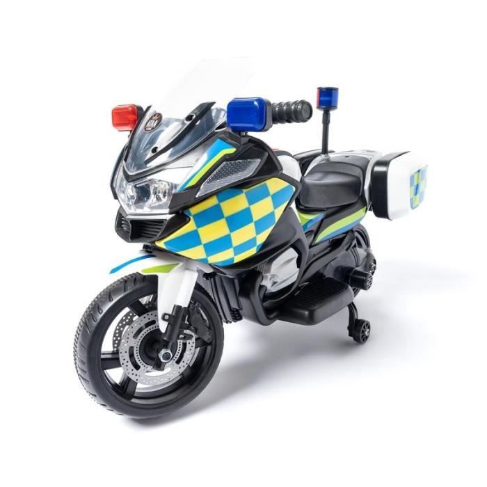 ATAA Officer 6v Blanc - Moto électique pour enfant avec batterie rechargeable