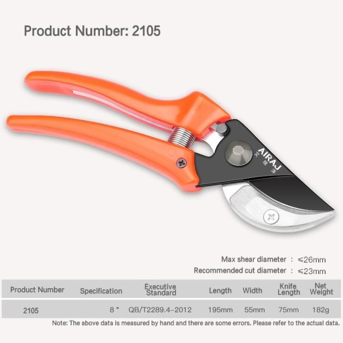 Sécateur,Ciseaux De Jardinage à 2 Lames, Outils De Jardinage Pour Greffer, Taille-haie, Outil De