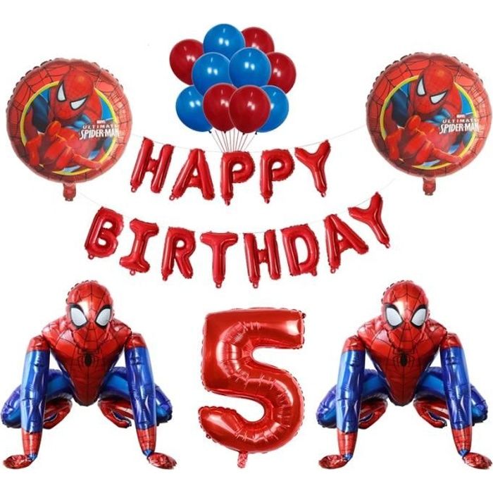 Superhero Spiderman Thème Décoration Fête d'Anniversaire