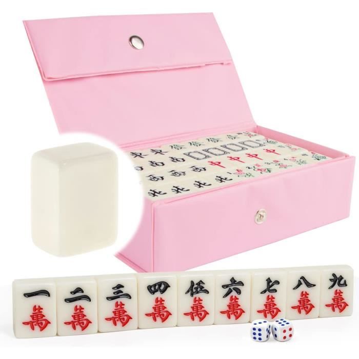 Ensemble De Jeu Mah Jong Bicolore Vert - Avec 8 Jokers - Prêt à Jouer