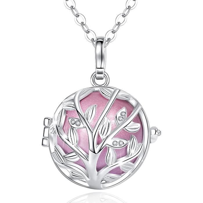 Collier Bola de Grossesse, Pendentif de Maman et bébé pour Femmes