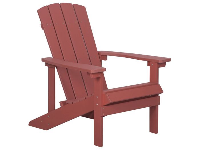 Chaise de jardin rouge ADIRONDACK