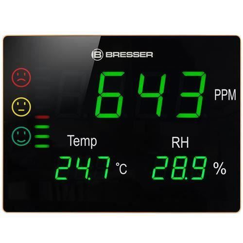 Bresser Smile CO2 Meter Détecteur de concentration de CO2 Gris Bresser Smile CO2 Meter Détecteur de concentration de CO2 Gris
