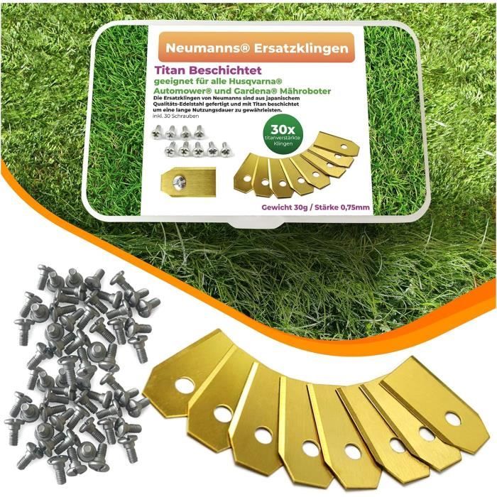 Lot De 50 Lames De Rechange Durables En Plastique Pour Tondeuse À Gazon