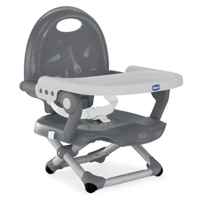 Chicco Rehausseur De Table Pocket Snack Dark Grey Dark Grey