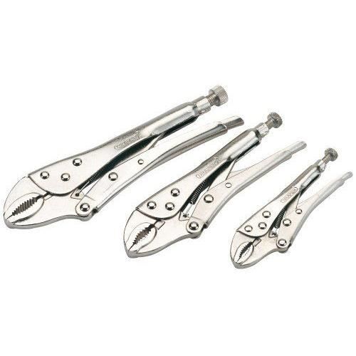Draper Tools Jeu de 3 pinces autobloquantes à mâchoires incurvées 14040