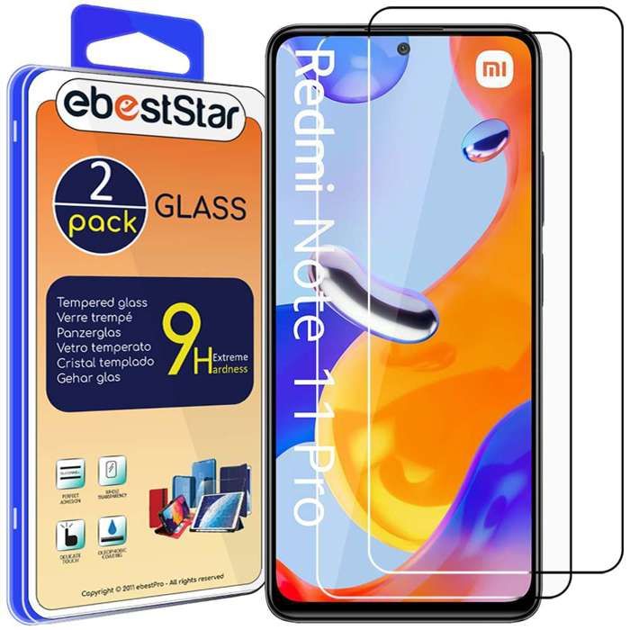 Pack X2 Films Protection Ecran Verre Trempé Pour Xiaomi Redmi Note 11 Pro 5G (2022) - Transparent
