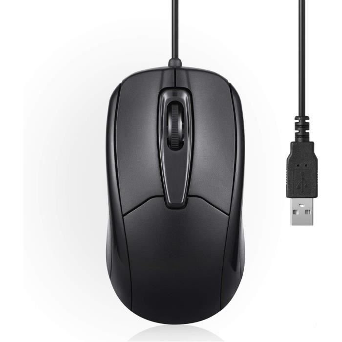 Souris Optique Equip 245114 - Noire, USB, Jusqu'à 1600 Dpi - Avec Repose-poignet