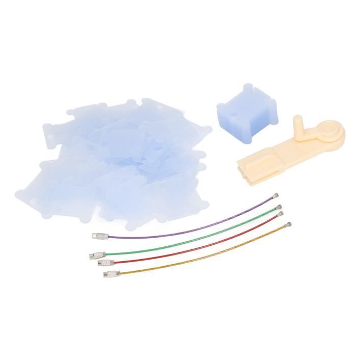 Bobines Fil à Broder - 100 Pièces + Autocollants + Boîte Rangement - Pour Point De Croix