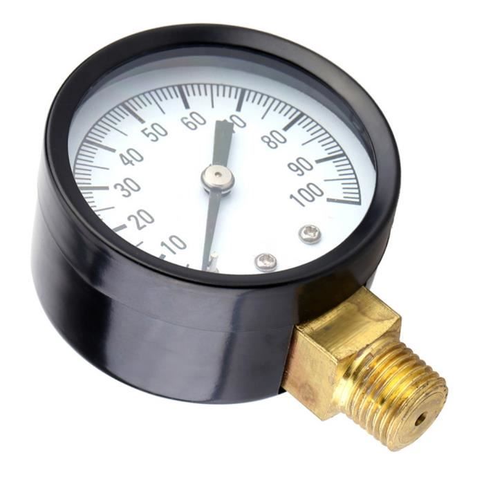 Manomètre De Pression 0-7 Bar/100 PSI - 50mm BSP 1/4 - Pour Pompe De Puits - Innfeeltech