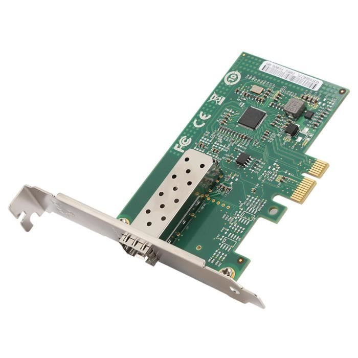 Carte réseau 10/100/1000bps, Carte réseau Gigabit fibre optique, PCIExpress 2.1