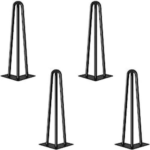 Pied De Table Pièces Pieds De Table, Pieds De Meuble 30cm Avec Vis, En épingle à Cheveux En Métal Doré, Pied Hairpin En Métal à 2 Barres Pour Petite Table Basse, Casier