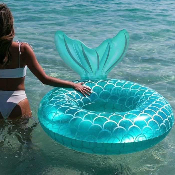 Bouée Ronde XL/XXL Pour Adultes Et Ados – Gonflable, Style Pneu Noir, Idéale Pour Piscine, Plage Et Lacs