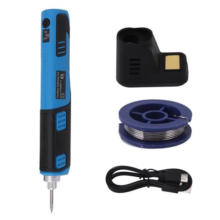 Fer à Souder Portable USB C212A - 15W - Rechargeable - Sans Fil - Avec 3 Pannes