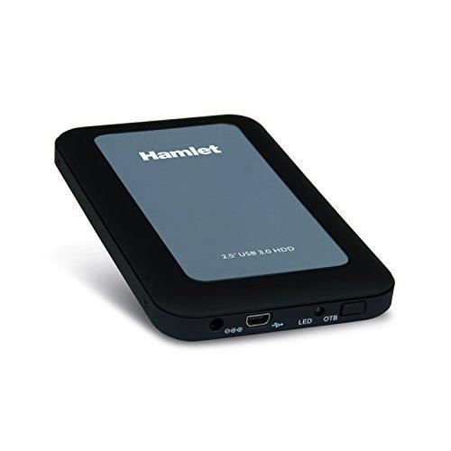 Box Externe HDD - HAMLET - HXD25U3MBK - 2.5 - USB 3.0 - 2 To - Hot-Swap