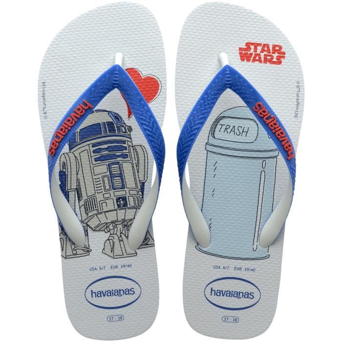Tongs Havaianas Star Wars Bleu Homme Confortables et résistantes à l'eau Cdiscount Sport