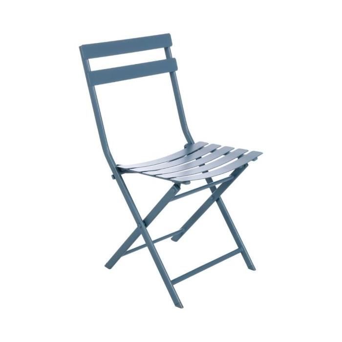 Chaise Pliante Greensboro Hesperide Bleu Orage Achat Vente Fauteuil Jardin Chaise Greensboro Bleu Orage Cdiscount