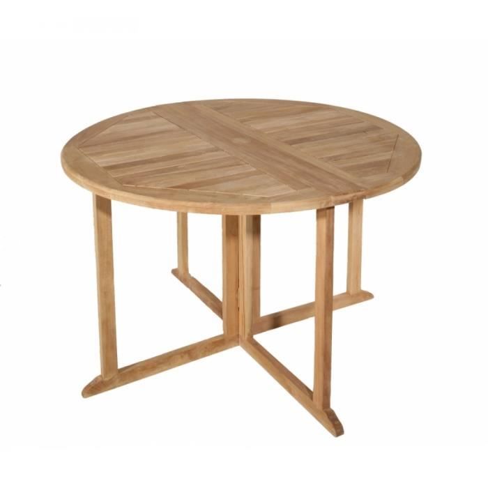 Butterfly Table Ronde Pliante Modulable Scandinave En Teck O 120