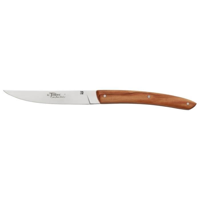 Couteau le thiers en bois d'olivier - Jean Dubost 23 Argent