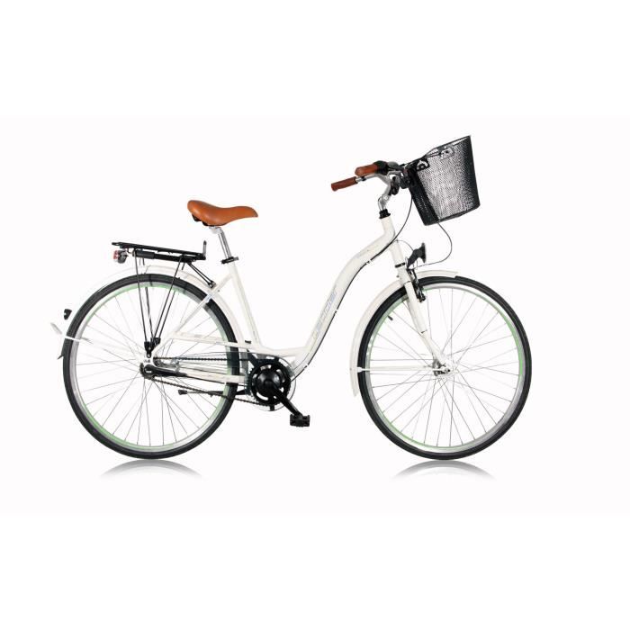 Velo De Ville 28 Leader Stadio Femme Blanc Prix Pas Cher Cdiscount