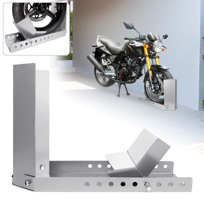 Lève Moto Arrière Avec Support V Support De Moto Pour Roue Avant Pied De Montage, Pour Roues De 8-24 Pouces Et 60 Leve Moto Avec Support