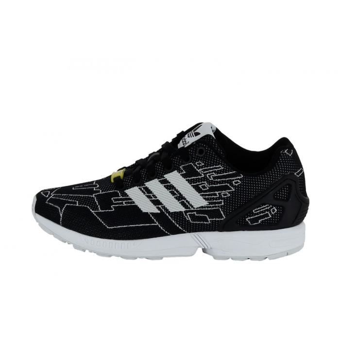 basket adidas zx flux weave noir et blanc