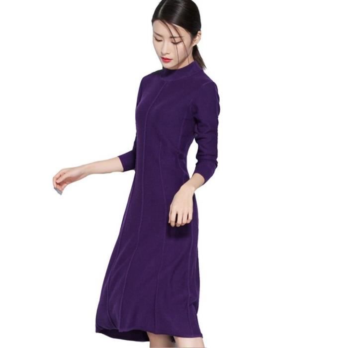 robe pull violette