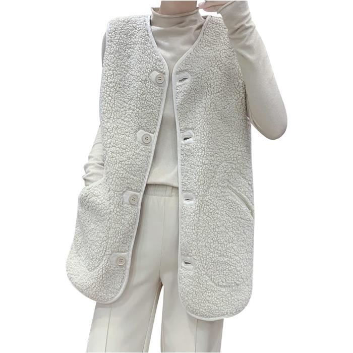 GILET CARDIGAN MATELAS A Gilet en Molleton Polaire Doux sans Manche Coupe Classique Femme Grandes Filles Neige Neige Cdiscount Pret a Porter