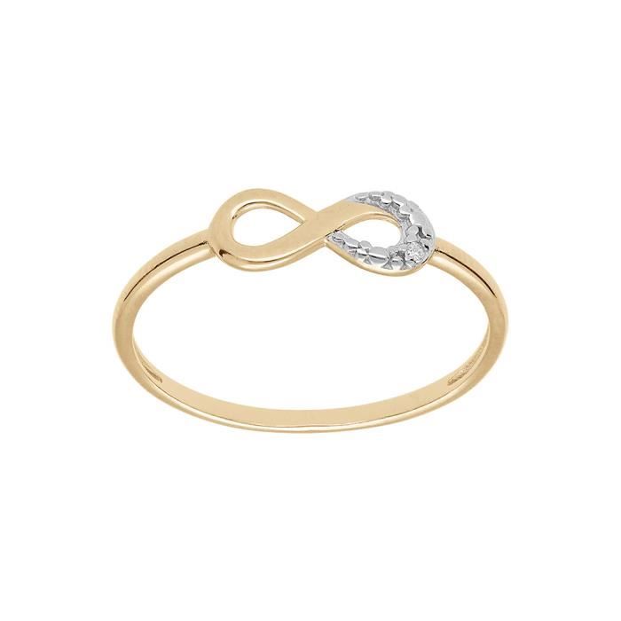 Bague Symbole Infini En Or 18 Carats (750 Millièmes) - Poids 1,37g - Bijou Occasion