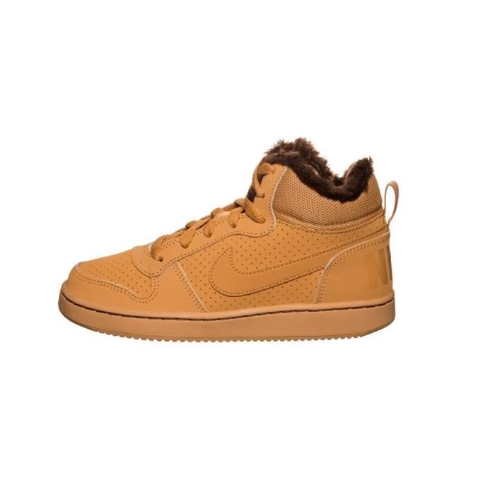 Nike Baskets - NIKE - Court Borough Mid Winter - Jaune - Adulte - Mixte